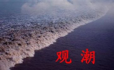 小学语文《观潮》教案8篇