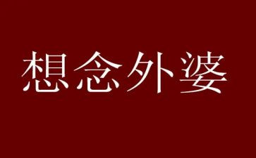 写姥姥的作文精选5篇