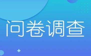 问卷网问卷调查报告6篇